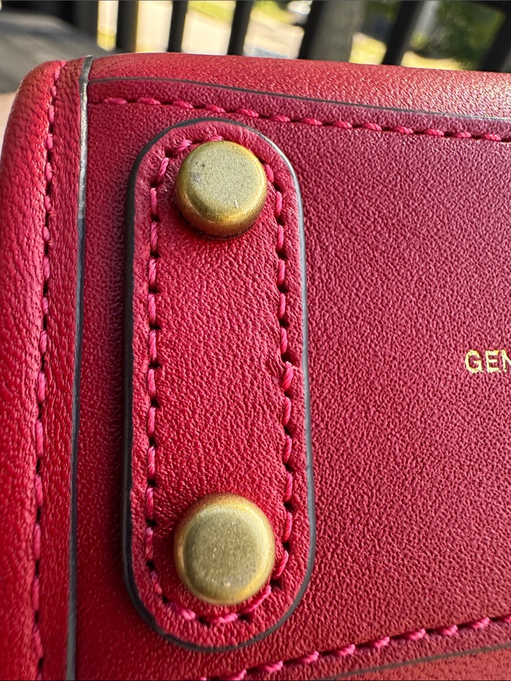 COACH Rogue 12 (tiny) in Glovetanned SMOOTH Brick Red Colorblock NEW, NWOT - Picture 11 of 13